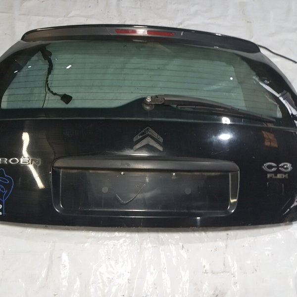 Tampa Traseiro Com Vidro Vigia Citroen C3 2010 (preto) Preto