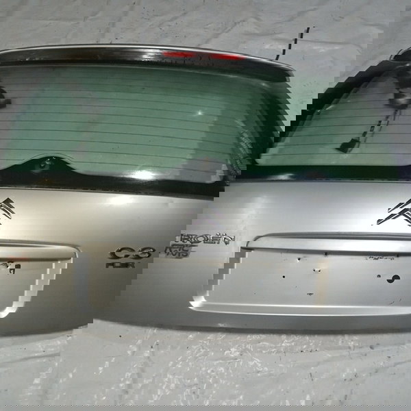 Tampa Traseira Com Vidro Vigia Citroen C3 2010 Usado Cinza