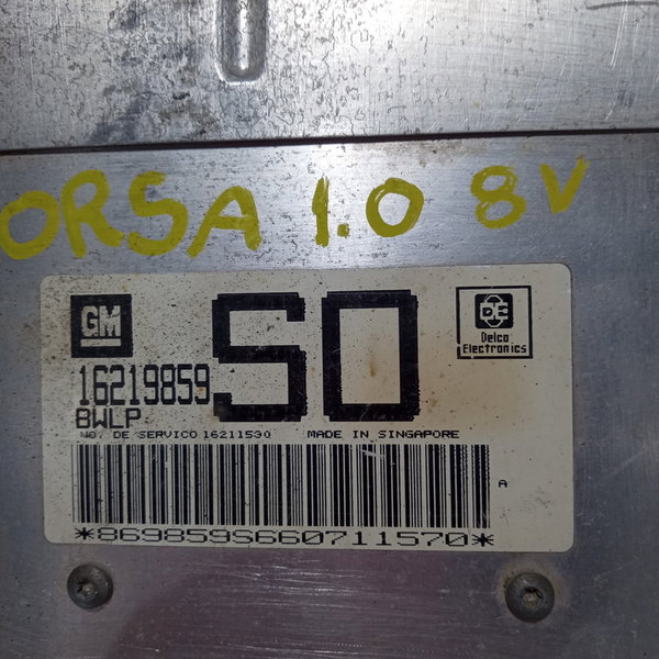 Módulo Injeção Gm Corsa 1.0 8v 16219859