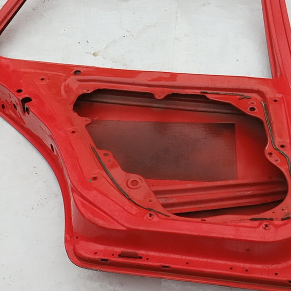 Porta Traseira Esquerda Vw Golf Sapão 1999 Traseira Esquerdo Vermelho