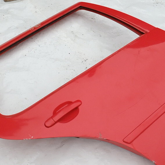 Porta Traseira Direita Vw Golf Sapao 1999 Traseira Direita Vermelho