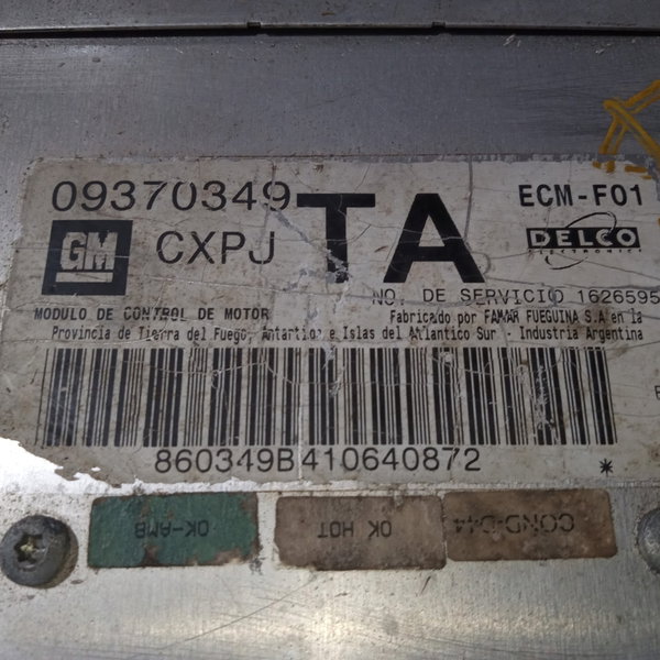 Módulo De Injeção Gm Corsa 2000 1.0 8v 09370349ta