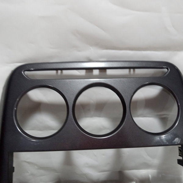 Moldura Painel Central Botão Alerta Citroen C3 2013 Cinza