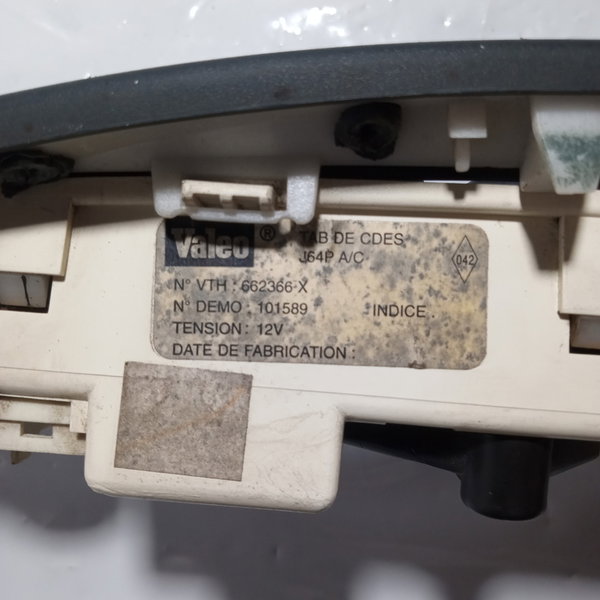 Comando De Ar Condicionado Com Moldura Renault Scenic 2005