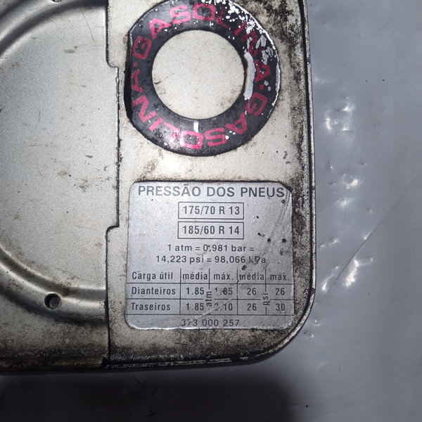 Portinhola Tanque De Combustível Volkswagen Gol G3 2003 Cinza 2003