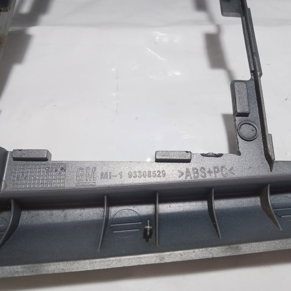 Moldura Painel Central Botão Alerta Gm Vectra 2007 Cinza