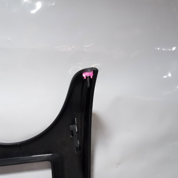 Moldura Painel Central Botão Renault Sandero 2008 Cinza-escuro
