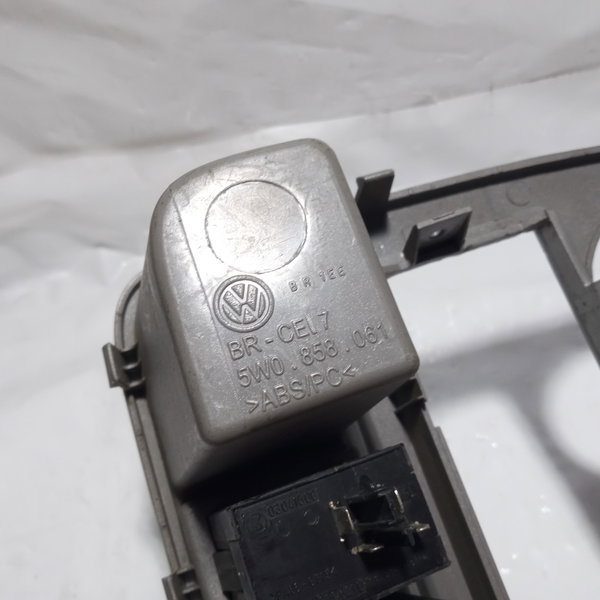 Moldura Painel Central Botão Alerta Vw Parati G4 2008 Cinza