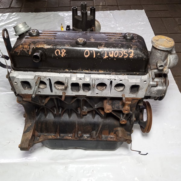 Motor Parcial Ford Escort 1.0 8v 1989 Sem Plaqueta