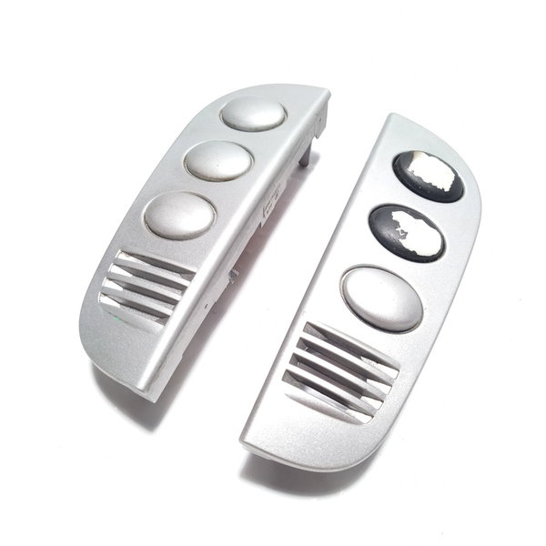 Moldura Acabamento Botão Falso Citroen C3 2009 Par.