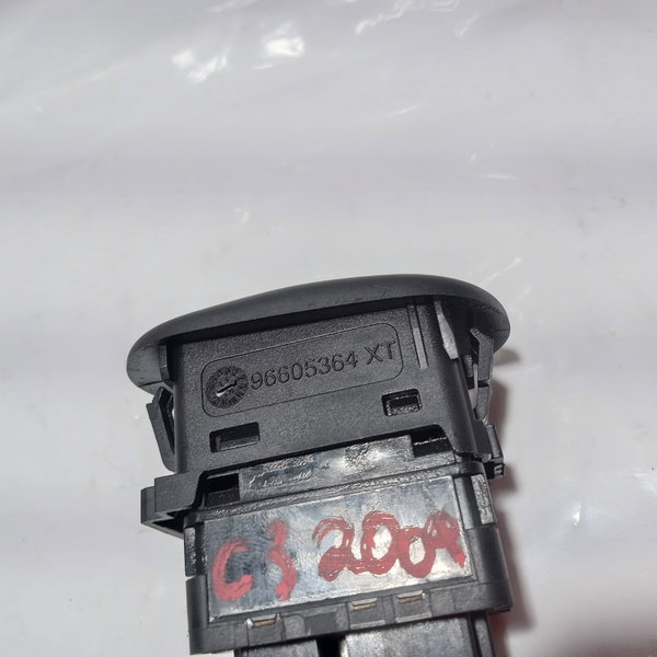 Botão Vidro Elétrico Traseiro Esquerdo Citroen C3 2009