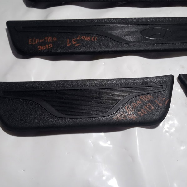 Soleira Porta Hyundai Elantra 2012 Kit Preto