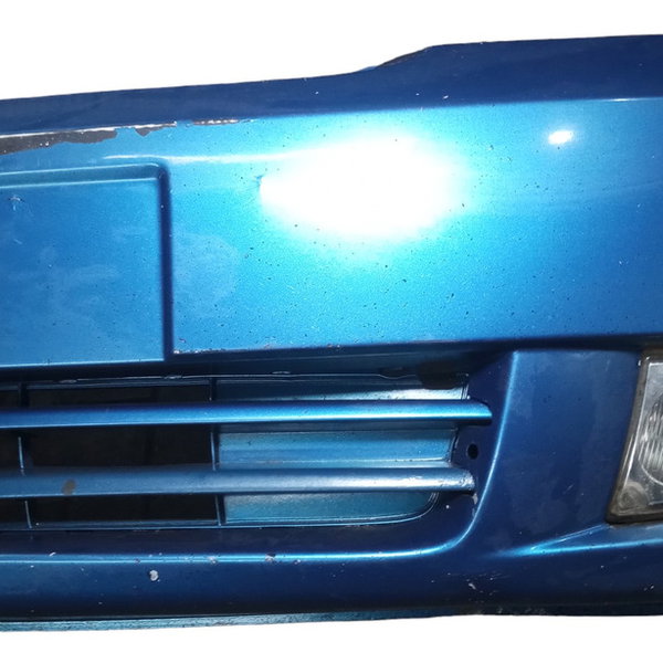 Parachoque Dianteiro Gm Meriva 2005 Com Farol Milha Usado Azul