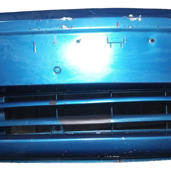 Parachoque Dianteiro Gm Meriva 2005 Com Farol Milha Usado Azul