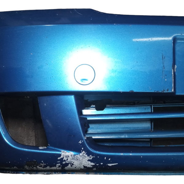 Parachoque Dianteiro Gm Meriva 2005 Com Farol Milha Usado Azul