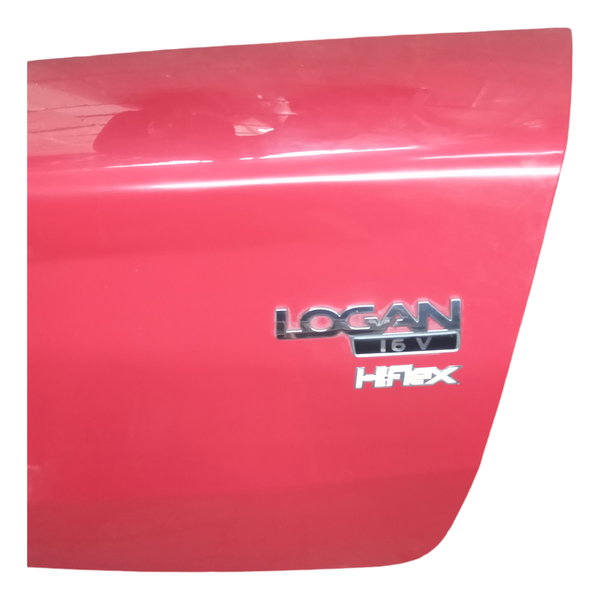 Capo Traseiro Tampa Renault Logan 2010 Vermelho Usado Vermelho