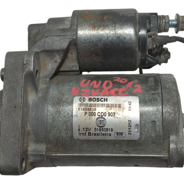 Motor De Arranque Partida Fiat Uno Vivace 2012 Usado