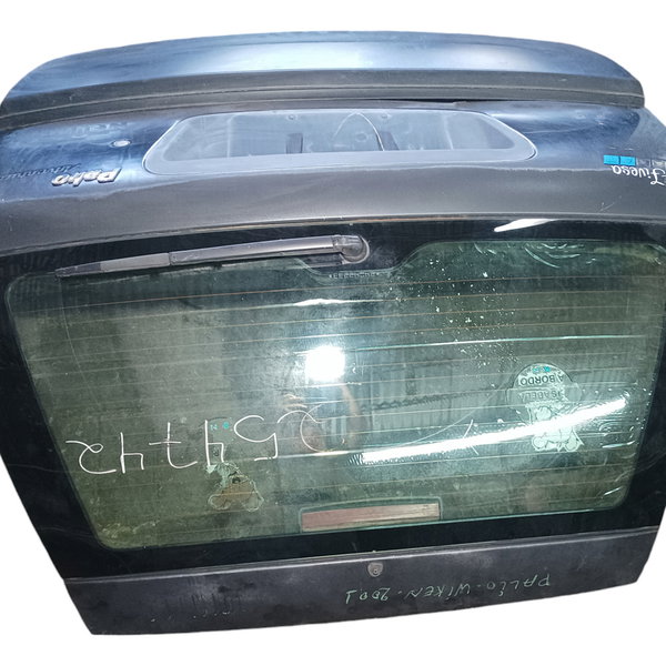 Tampa Traseira Fiat Palio Weekend 2002 Usado Preto