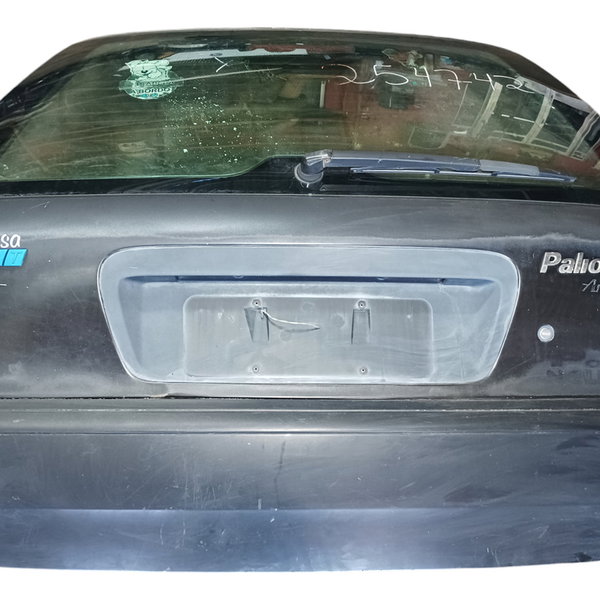 Tampa Traseira Fiat Palio Weekend 2002 Usado Preto