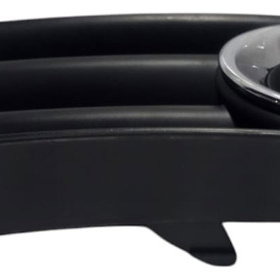 Moldura Farol Milha Lado Direito Vw Gol G5 2010 Preto E Cromado Direito