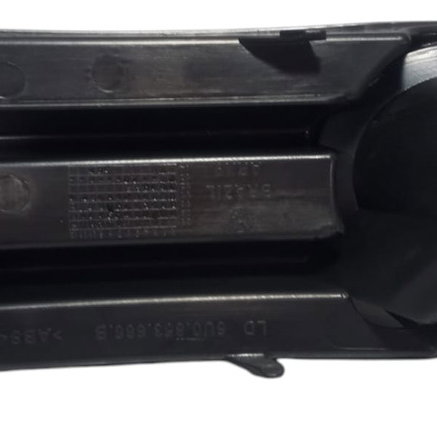 Moldura Farol Milha Lado Direito Vw Gol G5 2010 Preto E Cromado Direito