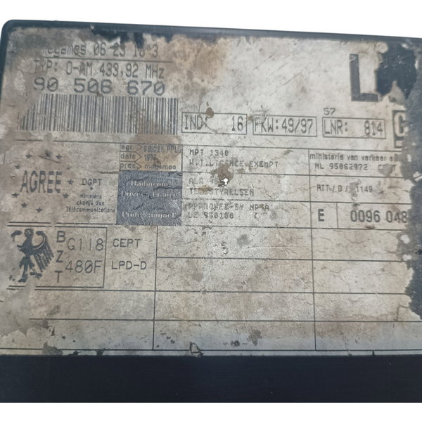 Módulo Conforto Alarme Gm Vectra 1998