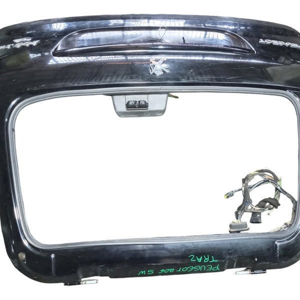 Tampa Traseira Porta Malas Peugeot 206 Sw Sem Vidro Usado Preto