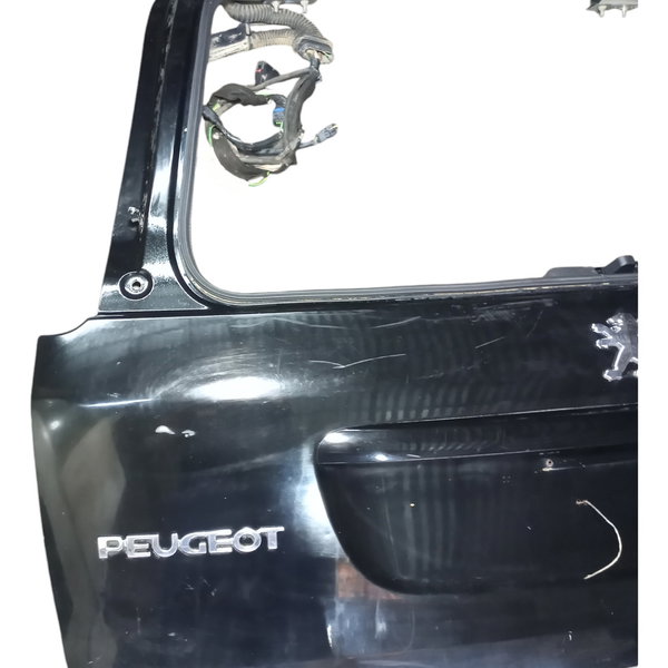 Tampa Traseira Porta Malas Peugeot 206 Sw Sem Vidro Usado Preto