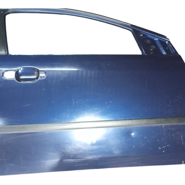 Porta  Dianteira Do Ford Fiesta 2006 Direito Usado Dianteira Direito Azul