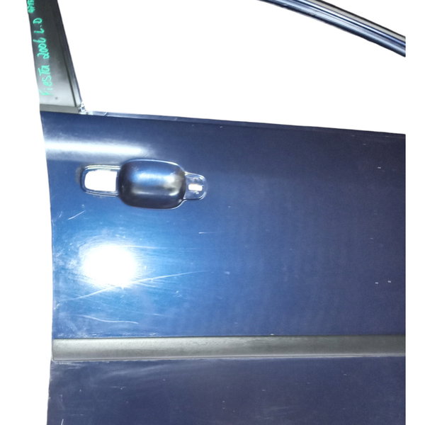Porta  Dianteira Do Ford Fiesta 2006 Direito Usado Dianteira Direito Azul