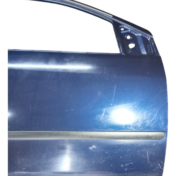 Porta  Dianteira Do Ford Fiesta 2006 Direito Usado Dianteira Direito Azul