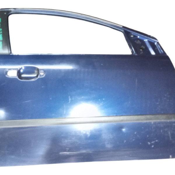 Porta  Dianteira Do Ford Fiesta 2006 Direito Usado Dianteira Direito Azul