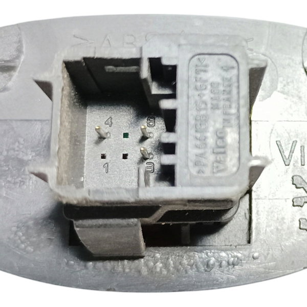 Moldura Computador De Bordo Botão Alerta Peugeot 206 2002
