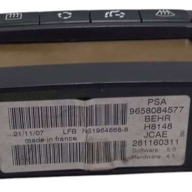 Comando Ar Condicionado Citroen C4 Pallas 2010
