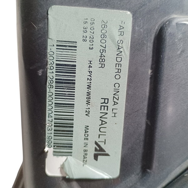 Farol Lado Esquerdo Renault Sandero 2013 Esquerdo/motorista