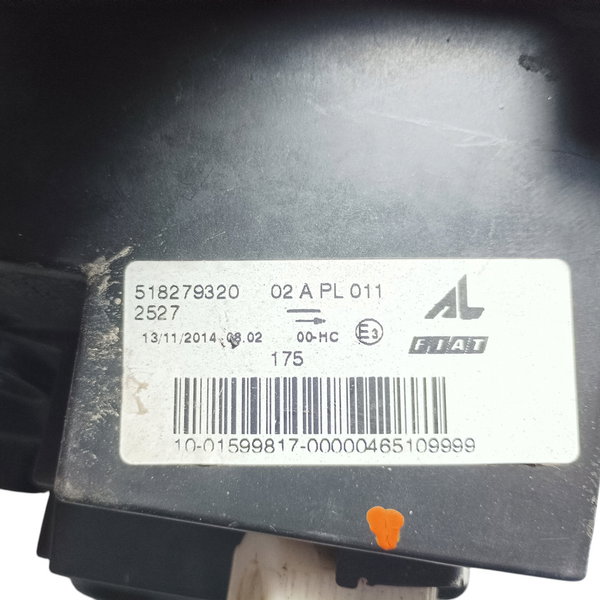 Farol Lado Esquerdo Cromado Simples Fiat Uno Vivace 2014 Esquerdo/motorista