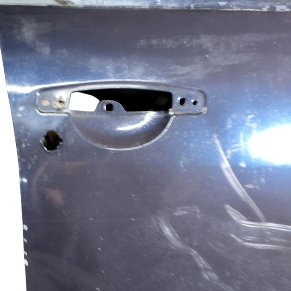 Porta Dianteira Sandero Lado Direito Usado Para Recuperar Dianteira Direito Azul