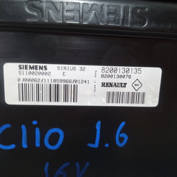 Módulo Injeção Renault Clio 1.6 16v 8200130135
