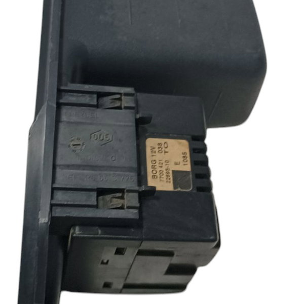 Moldura Relógio Digital Painel Renault Clio 2004 Cinza-escuro