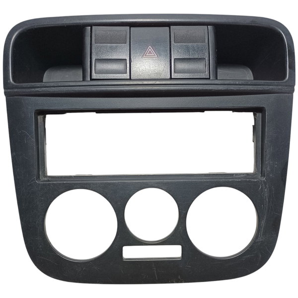 Moldura Painel Central Botão Alerta Vw Gol G4 2005 Pret