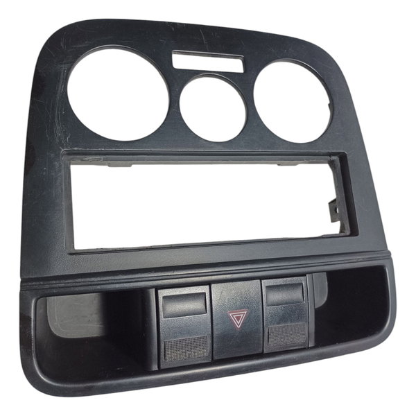 Moldura Painel Central Botão Alerta Vw Gol G4 2005 Pret