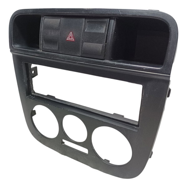 Moldura Painel Central Botão Alerta Vw Gol G4 2006 Preto