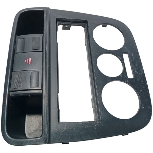 Moldura Painel Central Botão Alerta Vw Gol G4 2006 Preto