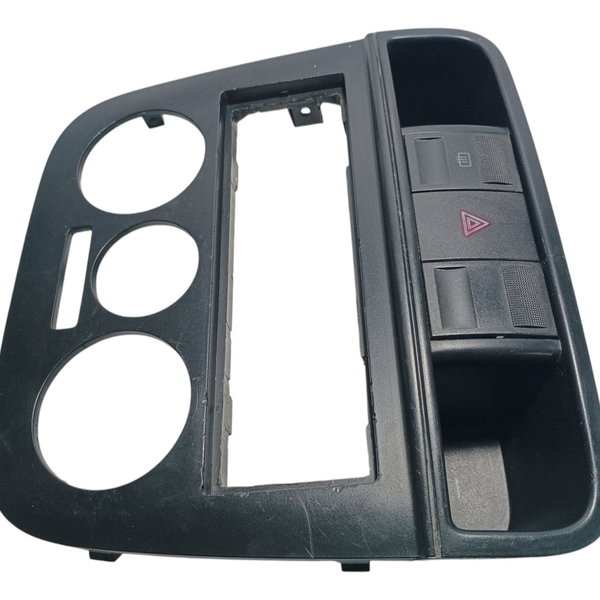 Moldura Central Botão Alerta Desembaçador Vw Gol G4 2007