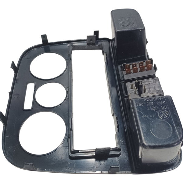 Moldura Central Botão Alerta Desembaçador Vw Gol G4 2005