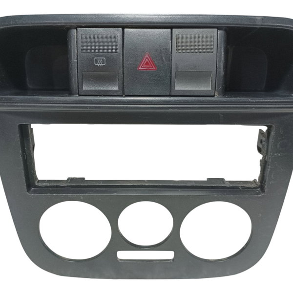 Moldura Central Botão Alerta Desembaçador Vw Gol G4 2005