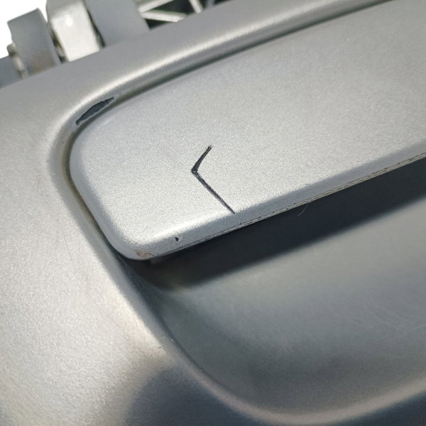 Maçaneta Externa Dianteira Direita Gm Zafira 2003 Prateado Dianteira
