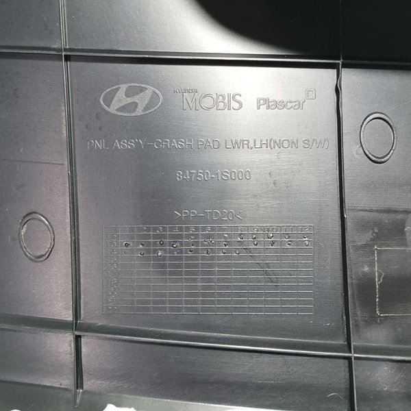 Moldura Acabamento Inferior Painel Hyundai Hb20 2014