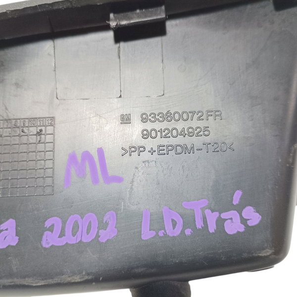 Puxador Porta Traseira Direita Gm Zafira 2002