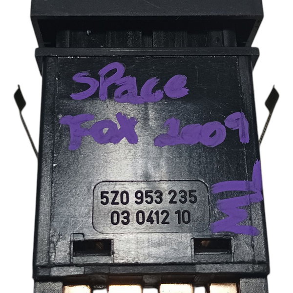 Botão Pisca Alerta Vw Spacefox 2009 Preto